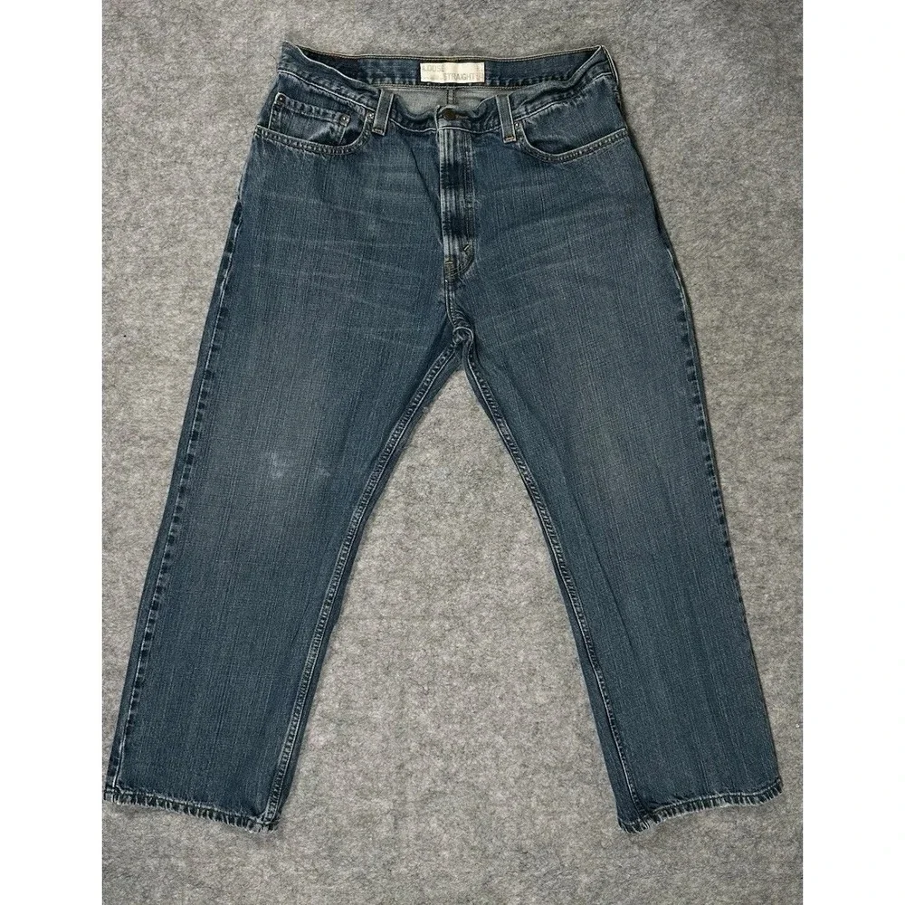 Levis 569 Loose Straight Jeans Mens 36x30 Blue Medium Wash Denim 100% Cotton